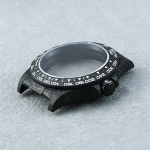 Boîtier de montre en fibre de carbone avec lunette et bracelet, ensemble de pièces de montre durables entièrement en fibre de carbone pour montres-bracelets NH35 NH36 8215 SW200 - Product Image 3