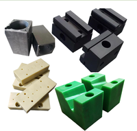 Support en plastique personnalisé, support UPE, base de support en plastique POM, bloc coulissant en nylon plastique