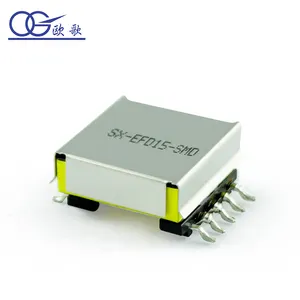 Efd15 smd transformador de alta frequência pc40, transformador toroidal de fase única