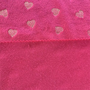Vải <span class=keywords><strong>Polyester</strong></span> Siêu Mềm Chấm Bi/Trái Tim/Ngôi Sao Minky Chất Lượng Cao Vải Nhung/Nhung Dập Nổi Cho Chăn Em Bé Đồ Chơi Giường Ngủ - Product Image 4
