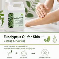 Huile essentielle de feuilles d'eucalyptus fraîches WY, distillée à la vapeur, pour l'aromathérapie, la fabrication de savon, la parfumerie domestique, vente en gros