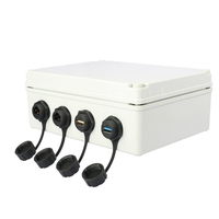 IP67 USB2.0 Conector impermeable USB3.0 Conector impermeable 4 Conector de cable USB de 9 pines con cubierta impermeable