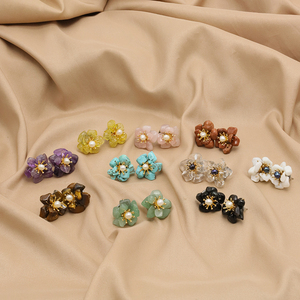 Boucles <span class=keywords><strong>d</strong></span>'oreilles en <span class=keywords><strong>argent</strong></span> Sterling 925, boucles <span class=keywords><strong>d</strong></span>'oreilles à fleurs en pierre naturelle pour femmes, cadeau <span class=keywords><strong>d</strong></span>'anniversaire pour filles, boucles <span class=keywords><strong>d</strong></span>'oreilles en perles, bijoux à la mode - Product Image 2