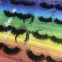 Emballage personnalisé de marque privée faux cils en gros boîte vide en vrac pour salon 3D 5D 7D Styles mixtes variété pack cils Cils