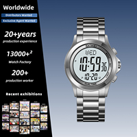 Grosir Jam Tangan Pria SKMEI 2271 Baru Tahan Air Bahan Stainless Steel Mewah Digital Logo Sendiri WARNA EMAS Penjualan Teratas
