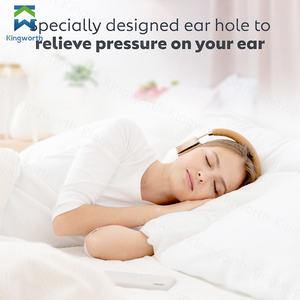 وسادة كينجوورث عالية الجودة للعلاج أثناء النوم للرقبة وعرق النسا، وسادة لعمل ثقب في الأذن للنائمين على الجانب - Product Image 3