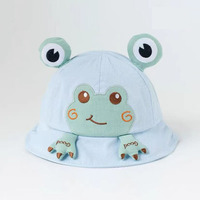 Sombrero de Pescador para Exteriores con Protección Solar, Diseño de Dibujos Animados de Animales, 100% Algodón, para Bebés, Niños Pequeños, Unisex, para la Playa, Pesca, Safari y Juegos