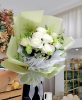 Papier HanSu uni imperméable pour emballage floral, idéal pour la Saint-Valentin, arrangement de fleurs, emballage de bouquets