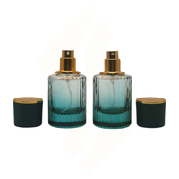 Atomiseur rechargeable à rayures verticales dégradées, très vendu, flacon de parfum 30ML 50ML