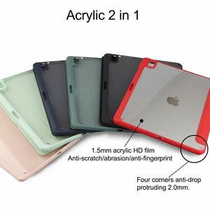 Custodia ultra sottile a tre ante in PU+acrilico con chiusura a flip in pelle per <span class=keywords><strong>iPad</strong></span> Air 4 10.9" 2020/<span class=keywords><strong>iPad</strong></span> <span class=keywords><strong>Pro</strong></span> <span class=keywords><strong>11</strong></span> <span class=keywords><strong>2018</strong></span> - Product Image 3