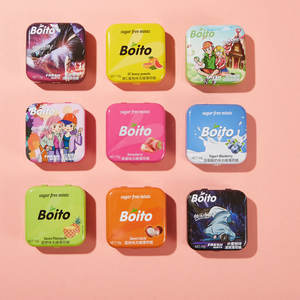 Embalaje de dibujos animados para reducir la grasa y el sabor a fruta de los dulces de menta ricos en vitamina C para refrescar el aliento - Product Image 1