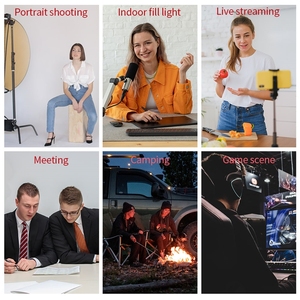 ชุดไฟ LED สำหรับถ่ายภาพวิดีโอบนเดสก์ท็อป2แพ็คสำหรับการบันทึกวิดีโอสตรีมสด - Product Image 3