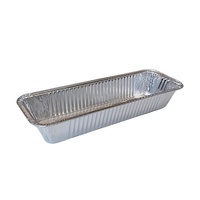 Wholesale Rectangular Aluminum Foil Tray Food Grade Disposable Packaging Container for Catering and Kitchen Storage