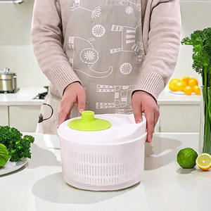 Escurridor de ensalada multifunción, secador de lechuga, escurridor manual de verduras, colador para lavar y secar hojas, accesorios de cocina - Product Image 4