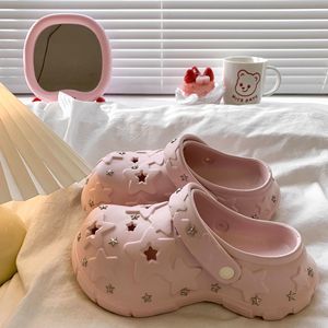 Women's Casual Height-Increasing Clogs Thick Sole 4-8cm Heel Toe-Spring/Summer/Autumn Season Injection Molded PU Upper <b>EVA</b> - Product Image 5