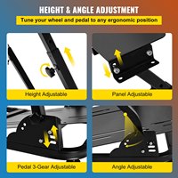 Support de volant de course G920 avec support de levier de vitesses compatible avec les volants de jeu Logitech G27 G25 G29, support de volant et pédales