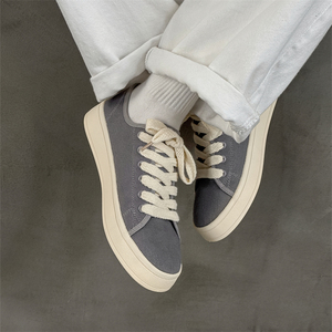 Chaussures de marche pour hommes, style nouveau, logo personnalisé, 39-44, noires, respirantes, doublure en mesh, confortables, semelle plate classique, toile, printemps-hiver - Product Image 3
