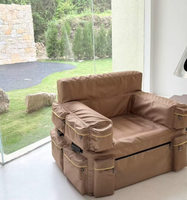 Chaise de canapé gonflable Tpu anti-rayures et festival de musique résistant à l'usure élégant pour le camping en plein air et la danse
