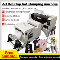 HJD 2023 Laris Kepala DTF 30Cm XP600 Pencetak Film Pet Printer A3 DTF dengan Oven Pengocok Bubuk