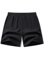 Shorts imprimés respirants et anti-humidité pour hommes grandes tailles, taille élastique de 5 pouces, pour la gym et le quotidien