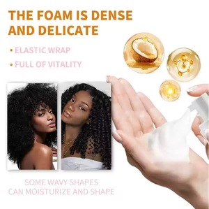 <span class=keywords><strong>Mousse</strong></span> coiffante hydratante végane bio longue durée haute qualité sans cruauté animale 150ML à la noix de coco et à l'olive pour boucles – Marque privée - Product Image 4