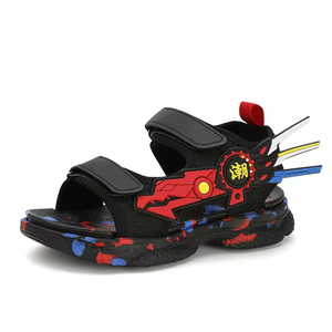 Sandales Enfant en Gros 2025 Nouvelle Collection Été Garçons Chaussures de Sport à Plateforme Souple Antidérapantes Sandales de Sport Tendance Chaussures de Plage pour Garçons - Product Image 4