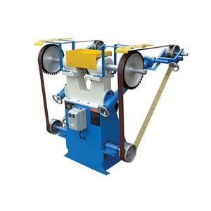 Ponceuse à deux postes en acier inoxydable avec poignée en aluminium, ponceuse à bande, ponceuse pour le travail du bois - Product Image 4