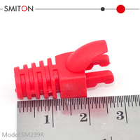 Harga Murah 8p8c Cat5e Plug Modular Plastik RJ45 CAT6 Boot untuk Kabel Ethernet