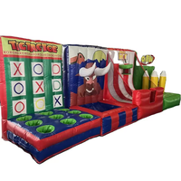 Jeu de carnaval gonflable de prix de gros d'usine l'amusement gonflable le plus vendu de carnaval 4 en 1 pour les locations commerciales