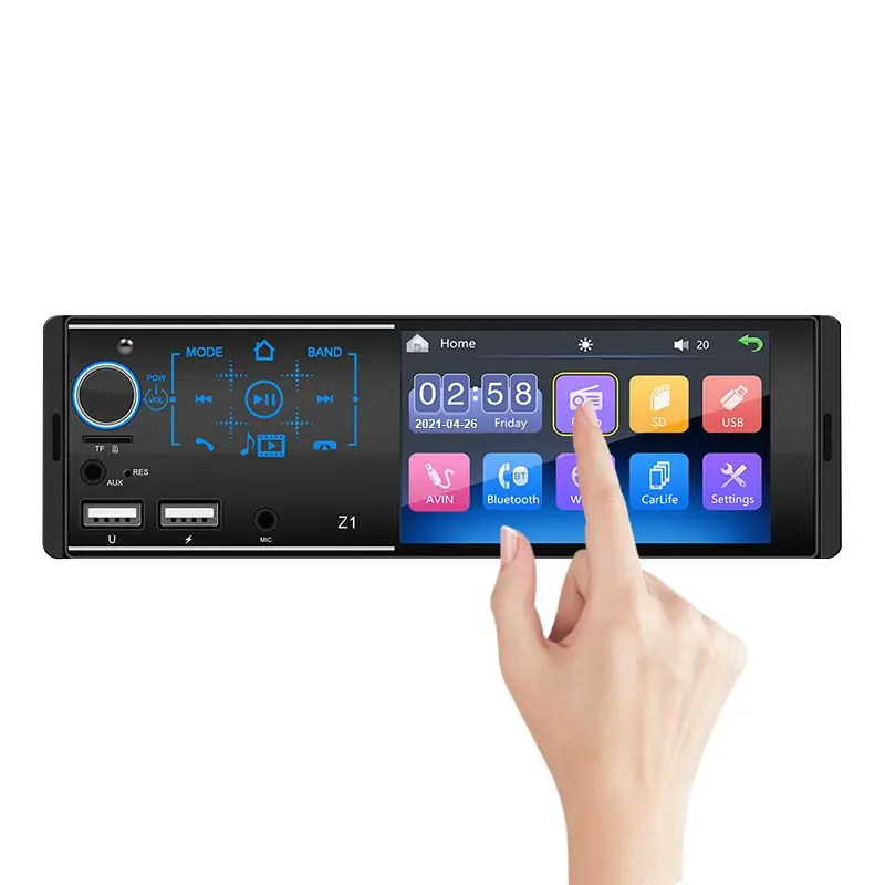 Universal Double USB Port Car MP3 MP4 MP5 Touch Screen Car Audio Stereos Multimedia Car Radio players