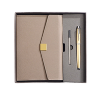 Ensemble cadeau d'affaires de luxe, carnet à feuilles mobiles en cuir PU A5, stylo, tasse thermique, clé USB, logo personnalisé, cadeaux promotionnels d'entreprise