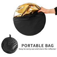 Hot Portable110 cm 5-en-1 Pliable Photographie Ovale Réflecteurs Diffuseur Kit pour Caméra Extérieure Vidéo Éclairage Accessoires