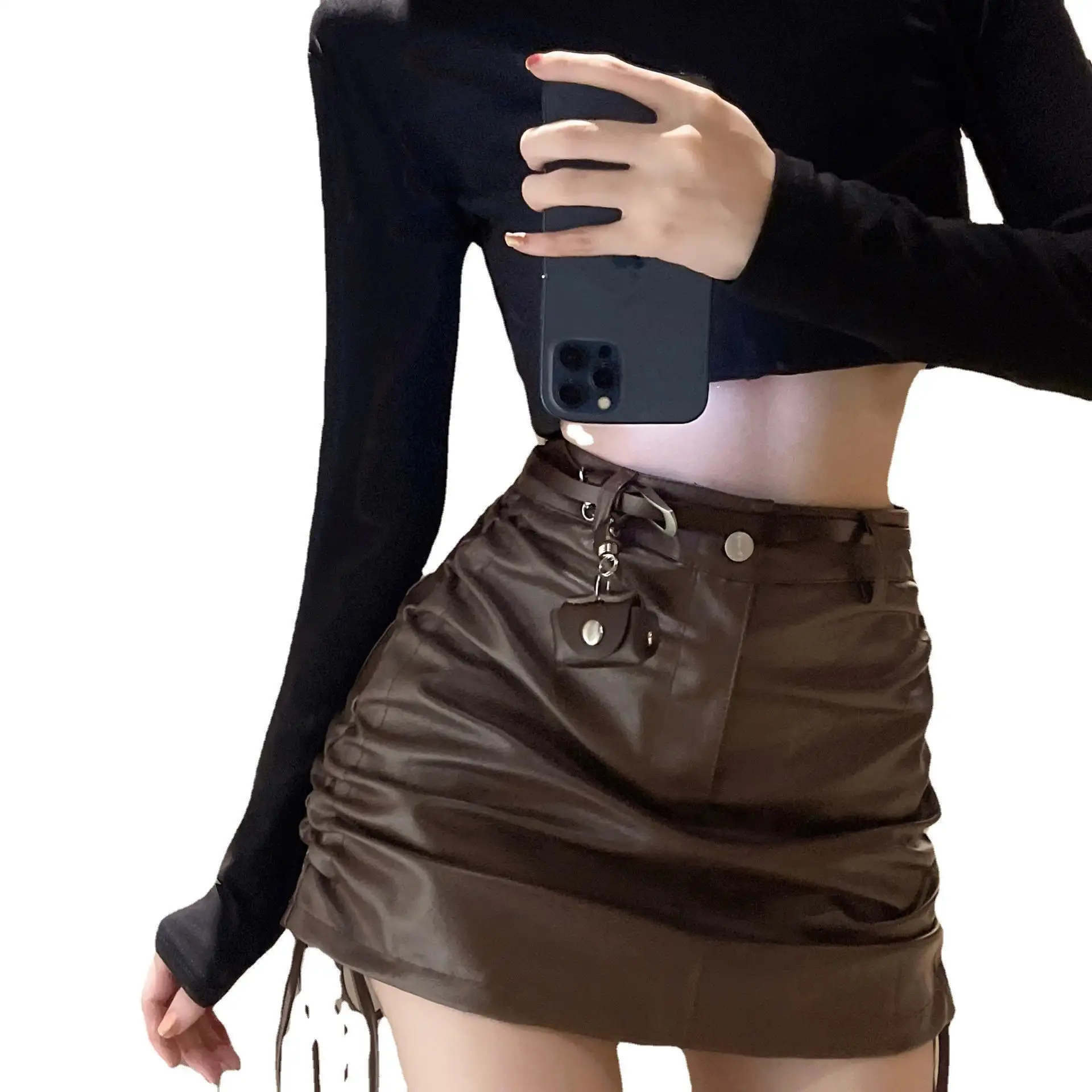 Promod Minifalda negro estilo \u00abbusiness\u00bb Moda Faldas Minifaldas 