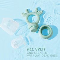 Meilleure vente Tétine en silicone pour aliments pour bébés Mangeoire en silicone Porte-fruits pour bébés