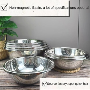 Fabrik Großhandel Geschenk Große Reverse Edge Edelstahl Becken Schüssel mit poliertem Finish ungiftig für den Heimgebrauch - Product Image 2