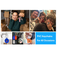 Llavero de Goma Personalizado con Logotipo Promocional al por Mayor de GSC, Llavero de PVC Suave con Letras de Personajes en 2D, Regalo Personalizado para Niños al por Mayor