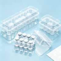 InjexMed Vente en gros de boîtes de flacons en plastique transparent de 3 ml/5 ml/7 ml/10 ml, lot de 10, pour le stockage de poudre lyophilisée, étui pour flacons