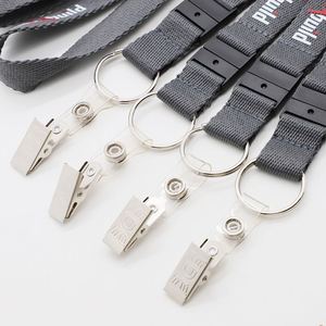 High Quality Custom Thick Woven Strap Safety <b>Buckle</b> Breakaway Keychain Lanyards Construction Staff ID Card Holder Lanyard - Product Image 2