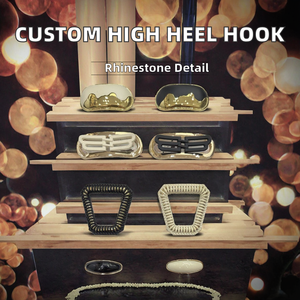 Hebilla de Zapatos de <span class=keywords><strong>Mujer</strong></span> con Diseño de <span class=keywords><strong>Montaña</strong></span> Dorada, Modelo GM, Adorno Decorativo de Zinc - Product Image 5