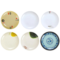 Assiettes en plastique personnalisées de haute qualité, ensembles de vaisselle pour la maison, l'hôtel, le Restaurant, la fête de mariage