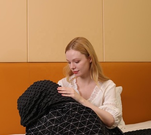 5 <strong>Stars</strong> United Weighted <strong>Blanket</strong> Manufacturers Adults Sensory Solve Anxiety 15lb Weighted <strong>Blanket</strong> Queen Size - Product Image 4