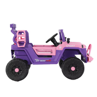 Mobil Listrik Anak Empat Roda Penggerak (4WD) Off-road, Mainan Mobil Bayi untuk Dikendarai Anak-anak, Mobil Listrik Mini Pink untuk Anak-anak dengan Remote Control