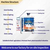 Machine d'emballage automatique haute vitesse pour sachets préformés Doypack, avec pesage, remplissage et scellage, pour poudre d'assaisonnement et poudre de café