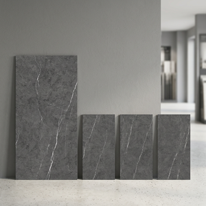 Azulejos de Porcelana Brillante Antiguos Dallas Black de 800x1600mm con Efecto Granito Oscuro para Interiores de Lujo - Product Image 5