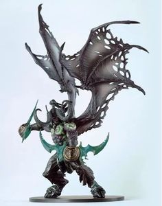 <span class=keywords><strong>WOW</strong></span> Illidan Stormrage Demon Form mainan tokoh aksi vinil koleksi boneka Model hadiah - Product Image 5