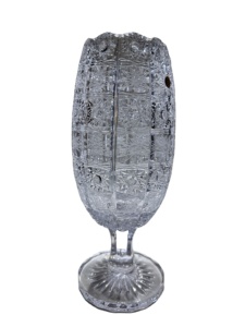 Jarrón de Cristal 24% PbO Tallado a Mano con Diseño Bohemio para Decoración - Product Image 4