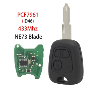 Llave Inteligente de Repuesto para <span class=keywords><strong>Citroen</strong></span> C2 C3 C4 <span class=keywords><strong>Xsara</strong></span> <span class=keywords><strong>Picasso</strong></span> Berlingo, Chip ID46 433MHz, Peugeot 106 206 207 306 307 VA2/HU83/NE72/SX9 - Product Image 4