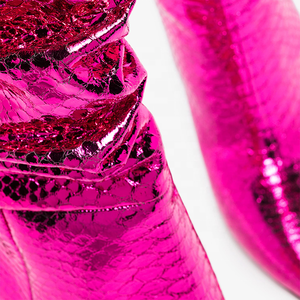 Bottes mi-mollet pour femme à talon fin et bout pointu, à enfiler, grande taille 43 - Product Image 3