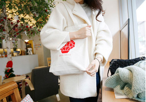 Sac fourre-tout promotionnel en toile de coton biologique réutilisable, respectueux de l'environnement, couleurs et logo personnalisés, certifié BSCI, fourni par l'usine - Product Image 3