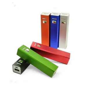 Enkele Kleine Draagbare Gift Aangepaste Mobiele Power 2600Mah Kerstcadeau Power Bank